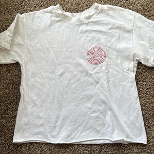 Brandy Melville Red California white tee